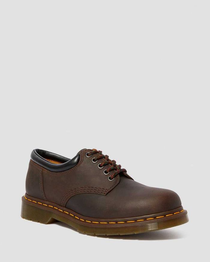 Dr Martens Fritidssko Herre Brune 8053 Crazy Horse Læder 5684IQTEN